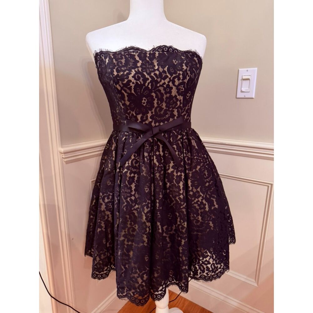 Robert Rodriguez Target Neiman Marcus Lace Strapless Cocktail Dress Size 6 - Picture 10 of 13